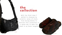 a bag and a pair of shoes with the words the collection